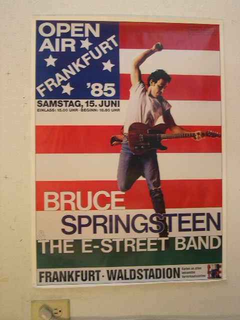 Bruce Springsteen Frankfurt Tour 1985 Poster Gig